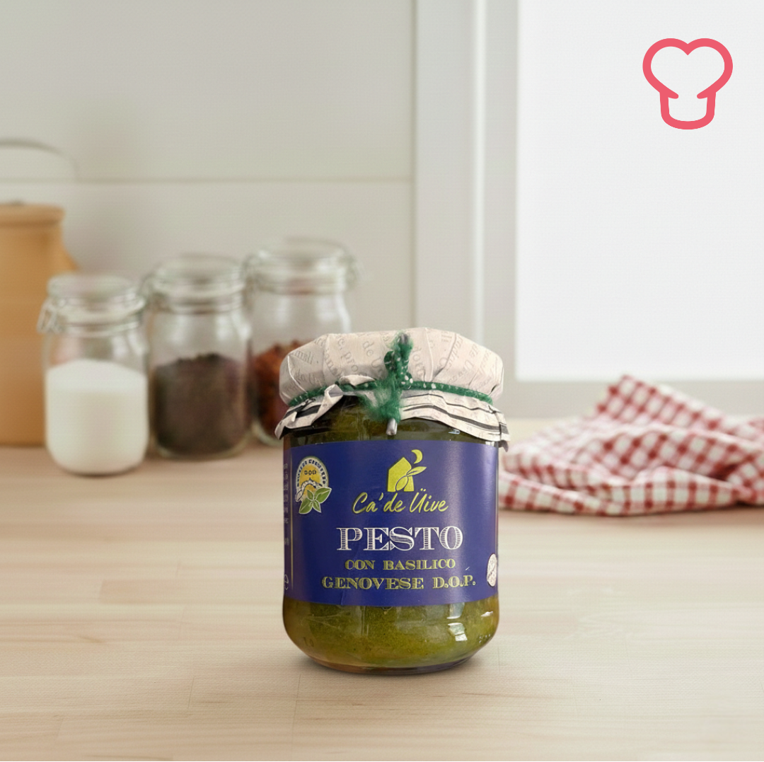 Pesto con basilico genovese DOP